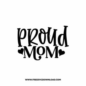 Proud Mom Baseball Free SVG File