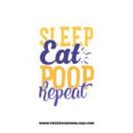 Sleep Eat Poop Repeat SVG & PNG free downloads. Cricut for your DIY projects, baby svg, onesies svg, nursery svg, mother svg, father svg