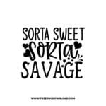 Sorta Sweet Sorta Savage free SVG & PNG, SVG Free Download, SVG for Cricut Design, inspirational svg, motivational svg, quotes svg