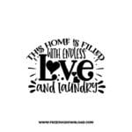 This Home Is Filled With Endless Love And Laundry free SVG & PNG, SVG Free Download, SVG for Cricut Design, inspirational svg, motivational