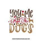 You Me And The Dogs SVG & PNG, SVG Free Download, SVG for Cricut, dog free svg, dog lover svg, paw print free svg, puppy svg, cat svg