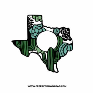 Cactus Texas Map Starbucks Wrap free SVG, SVG Free Download, flower svg, floral svg, wildflower svg, spring svg, summer svg, starbucks svg