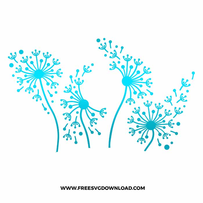 Dandelion Starbucks Wrap free SVG, SVG Free Download, flower svg, floral svg, wildflower svg, spring svg, summer svg, starbucks wrap free svg