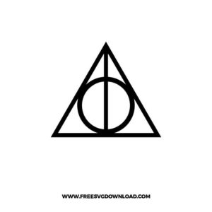 Deathly Hallows Free SVG File