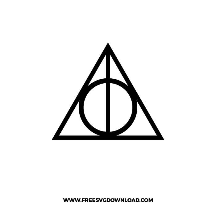Deathly Hallows SVG & PNG Free Cut Files, harry potter svg, gryffindor svg, wizard svg, magic svg, hogwarts svg, Slytherin svg, dobby svg