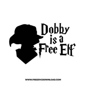 Dobby Is a Free Elf SVG & PNG Free Cut Files, harry potter svg, gryffindor svg, wizard svg, magic svg, hogwarts svg, Slytherin svg, dobby svg