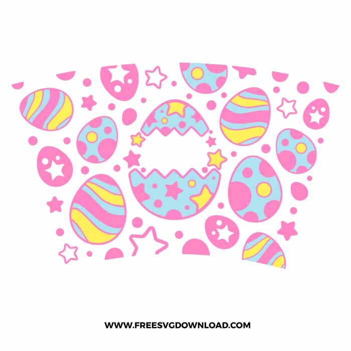 Easter Egg Starbucks SVG & PNG, SVG Free Download, easter bunny svg, bunny face svg, happy easter svg, easter starbucks wrap svg