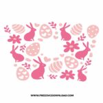Easter Rabbit Starbucks SVG & PNG, SVG Free Download, easter bunny svg, bunny face svg, happy easter svg, easter starbucks wrap svg