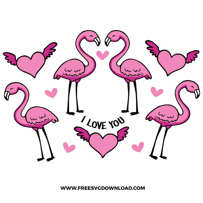 Flamingo Love Starbucks Wrap free SVG, SVG Free Download, SVG Cricut, starbucks wrap free svg, summer svg, fish svg, ocean svg, mermaid svg