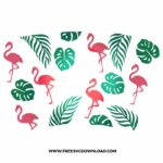 Flamingo Starbucks Wrap free SVG, SVG Free Download, SVG Cricut, starbucks wrap free svg, summer svg, fish svg, ocean svg, mermaid svg