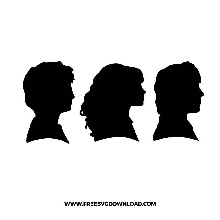 Harry Hermione Ron Silhouette SVG & PNG Free Cut Files, harry potter svg, gryffindor svg, wizard svg, magic svg, hogwarts svg, dobby svg