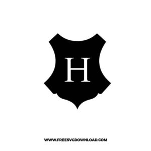 H.P Badge SVG & PNG Free Cut Files, harry potter svg, gryffindor svg, wizard svg, magic svg, hogwarts svg, Slytherin svg, dobby svg