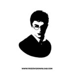 H.P Silhouette SVG & PNG Free Cut Files, harry potter svg, gryffindor svg, wizard svg, magic svg, hogwarts svg, Slytherin svg, dobby svg