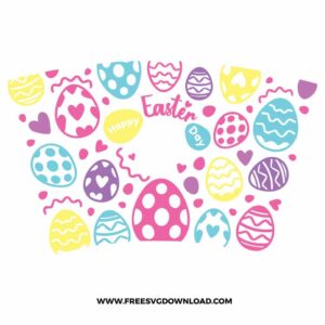 Happy Easter Starbucks Wrap Free SVG File