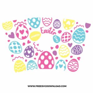 Happy Easter Starbucks wrap SVG