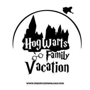 Hogwarts Family Vacation SVG & PNG Free Cut Files, harry potter svg, gryffindor svg, wizard svg, magic svg, hogwarts svg, dobby svg