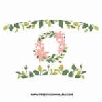 Lilies Wreath Starbucks free SVG, SVG Free Download, flower svg, floral svg, wildflower svg, spring svg, summer svg, starbucks wrap free svg