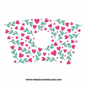 Love Flowers Starbucks free SVG, SVG Free Download, flower svg, floral svg, wildflower svg, spring svg, summer svg, starbucks wrap free svg