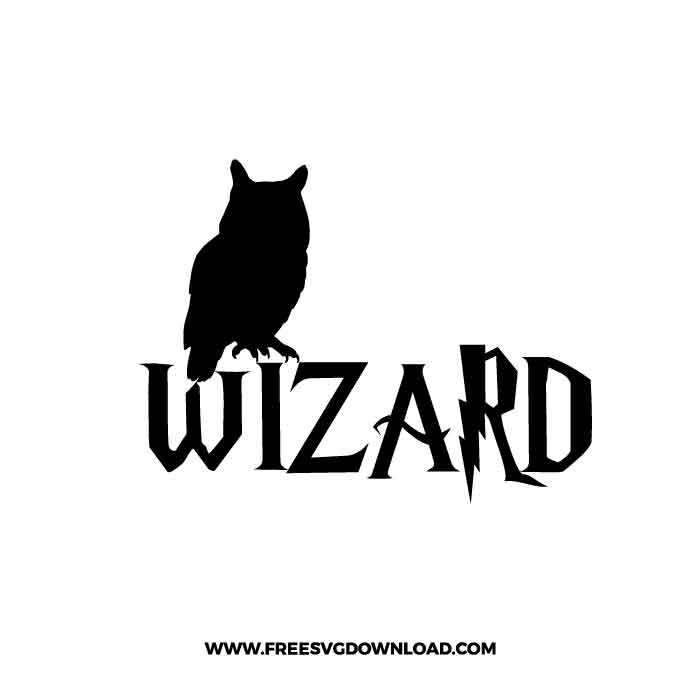 Owl Wizard SVG & PNG Free Cut Files, harry potter svg, gryffindor svg, wizard svg, magic svg, hogwarts svg, dobby svg