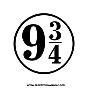 Platform 9 3/4 Free SVG File