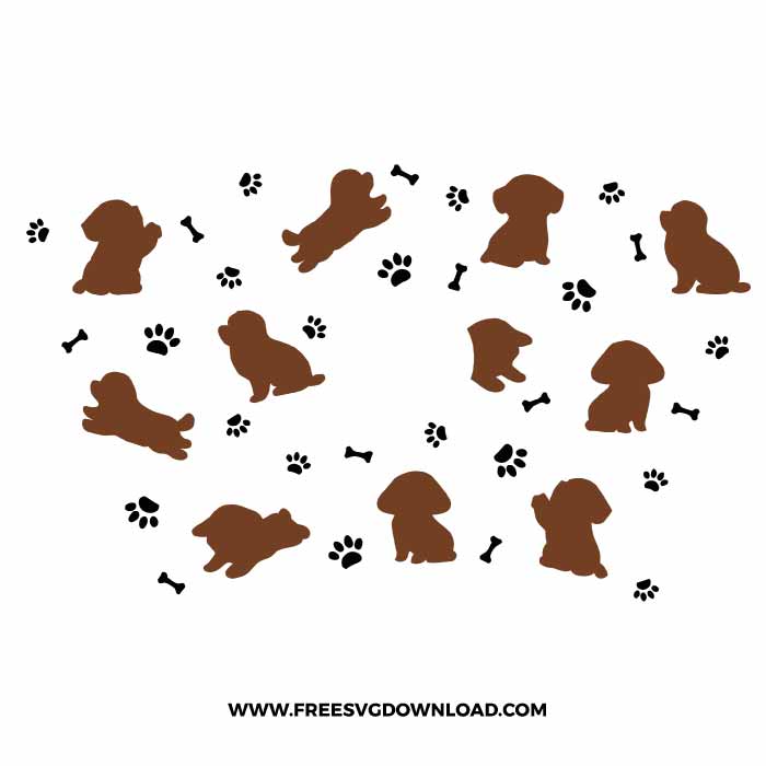 Poodles Starbucks Wrap free SVG, SVG Free Download, animal starbucks svg, dog mom starbucks svg, paw svg, cat svg, dog starbucks svg