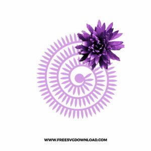 Rolled Flower SVG Cut File 11