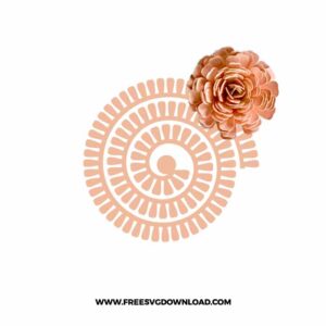 Rolled Flower SVG & PNG, SVG Free Download, SVG files for cricut, flower svg, floral svg, wildflower svg, spring svg, summer svg, rose free svg, wedding svg, paper flower svg, 3d flower svg, leaf svg