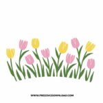 Tulips Starbucks Wrap free SVG, SVG Free Download, flower svg, floral svg, wildflower svg, spring svg, summer svg, starbucks wrap svg