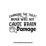 Changing The Toilet Paper Free SVG & PNG Download,  SVG files cricut, bathroom svg, laundry sign svg, home decor, cleaning svg,