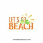 Let's Go To The Beach 2 SVG free cut files, free svg files for cricut, flip flops svg, summer svg, beach svg, ocean svg, sun svg