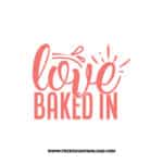 Love Baked In Free SVG & PNG cut files SVG & PNG, kitchen svg, pot holder svg, chef svg, baking svg, cooking svg