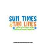 Sun Times & Tan Lines 2 SVG free cut files, free svg files for cricut, flip flops svg, summer svg, beach svg, ocean svg, sun svg