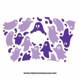 Ghost Starbucks Wrap Free SVG File