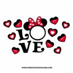 Minnie Love Starbucks Wrap SVG & PNG, SVG Free Download, SVG files for cricut, starbucks wrap svg, starbucks free svg, mickey mouse svg, minnie mouse svg, disney svg, valentines day svg, love svg, heart svg, xoxo svg