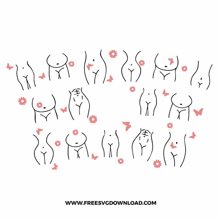 You Are Beautiful Starbucks Wrap SVG & PNG, SVG Free Download, SVG files for cricut, starbucks wrap svg, starbucks free svg, woman svg, bodies svg, body positivity svg
