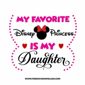 My fav disney villain is my daughter SVG & PNG, SVG Free Download, SVG for Silhouette, svg files for cricut, separated svg, disney svg, villain free svg