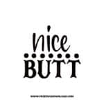 Nice Butt Free SVG & PNG Download,  SVG files cricut, bathroom svg, laundry sign svg, home decor, cleaning svg