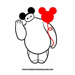 Big hero 6 mickey ears SVG & PNG, SVG Free Download, SVG for Silhouette, svg files for cricut, separated svg, disney svg, baymax svg, big hero 6 free svg