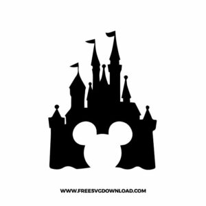Disney Castle Mickey Monogram SVG & PNG, SVG Free Download, SVG for Silhouette, svg files for cricut, separated svg, disney svg, mickey mouse free svg, minnie mouse free svg, mickey mouse monogram svg, split monogram svg, disney princess svg