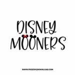 Disney mooners SVG & PNG, SVG Free Download, SVG for Silhouette, svg files for cricut, separated svg, disney svg, mickey mouse free svg, minnie mouse free svg