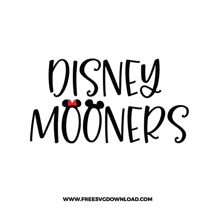 Disney mooners SVG & PNG, SVG Free Download, SVG for Silhouette, svg files for cricut, separated svg, disney svg, mickey mouse free svg, minnie mouse free svg