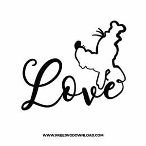 Goofy Love SVG & PNG, SVG Free Download, SVG for Silhouette, svg files for cricut, separated svg, disney svg, mickey mouse free svg, minnie mouse free svg, donald svg
