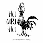 Hei girl hei SVG & PNG, SVG Free Download, SVG for Silhouette, svg files for cricut, separated svg, disney svg, hei hei free svg, moana free svg