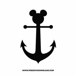 Mickey Anchor SVG Cut File