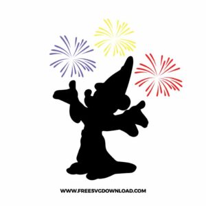 Mickey Magician SVG & PNG, SVG Free Download, SVG for Silhouette, svg files for cricut, separated svg, disney svg, mickey mouse free svg, minnie mouse free svg