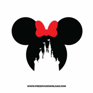 Minnie Disney Castle SVG cut file