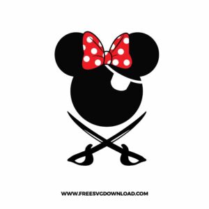 Minnie Pirate SVG cut file