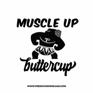 Moana Muscle Up Buttercup Free SVG File