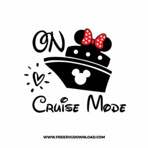 Minnie On Cruise Mode SVG Cut File