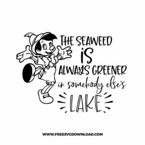 Pinocchio the seaweed SVG & PNG, SVG Free Download, SVG for Silhouette, svg files for cricut, separated svg, disney svg, pinocchio svg free